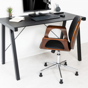 Set 5 Picioare pentru scaun de birou tija 10 mm, Kwmobile, Negru, Nylon, 53197.01 - Img 3