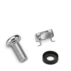 Set 50 Suruburi, piulite si saibe M6 dimensiune 19 inch/10 inch, Kwmobile, Argintiu, Metal, 50058.35.50 - Img 7