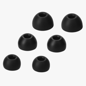 Set 6 Varfuri de schimb Kwmobile pentru Beats Fit Pro, Negru, Silicon, KWM0000259Q001C - Img 3