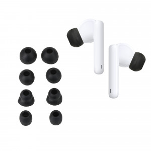 Set 8 Eartip kwmobile pentru Huawei Freebuds 4i, Silicon, Negru, 56866.47 - Img 1