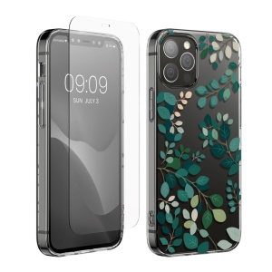 Set Husa si Folie de protectie Kwmobile pentru Apple iPhone 12/iPhone 12 Pro, Multicolor, Silicon/Sticla securizata, KWM000022TI002C - Img 1