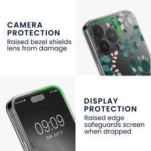 Set Husa si Folie de protectie Kwmobile pentru Apple iPhone 15 Pro, Multicolor, Silicon/Sticla securizata, KWM000022TF002C - Img 4