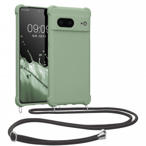 Bumper kwmobile pentru Google Pixel 7, Silicon, Verde, 59966.172 - Img 1