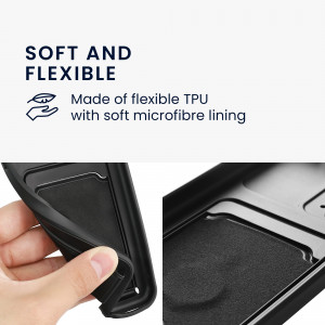 Bumper kwmobile pentru Xiaomi 11 Lite 5G NE/Mi 11 Lite 5G, Silicon, Negru, 57718.01 - Img 8