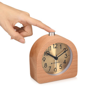 Ceas cu alarma analogic din lemn Snooze Retro, 46228.24 - Img 6