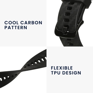 Curea Kwmobile pentru Xiaomi Mi Watch Color Sport/S1 Active, Negru, Silicon, KWM0000257H001C - Img 3