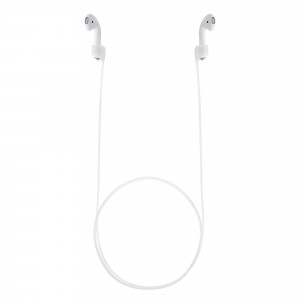 Curea pentru casti Apple AirPods 3/AirPods 2/AirPods Pro, Kwmobile, Alb, Silicon, 56992.02 - Img 2