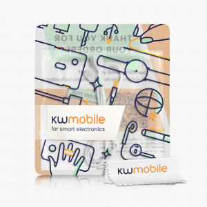 Curea pentru casti Apple AirPods 3/AirPods 2/AirPods Pro, Kwmobile, Alb, Silicon, 56992.02 - Img 7