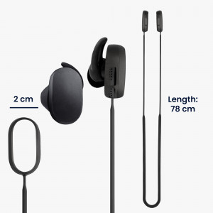 Curea pentru casti Bose QuietComfort Earbuds, Kwmobile, Negru, Silicon, 59280.01 - Img 4