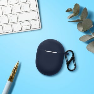 Husa Casti Kwmobile pentru Google Pixel Buds A Series, Albastru inchis, Silicon, KWM000025DK003C - Img 3