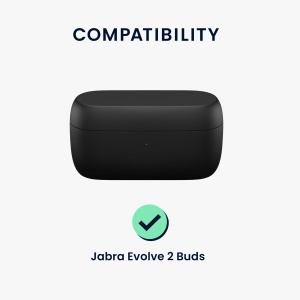 Husa Casti Kwmobile pentru Jabra Evolve 2 Buds, Alb, Silicon, KWM000018PY002C - Img 7