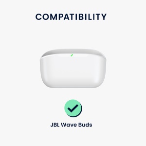 Husa Casti Kwmobile pentru JBL WAVE BUDS, Albastru inchis, Silicon, KWM000018FB003C - Img 7