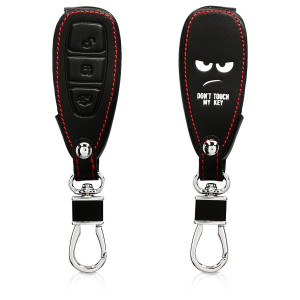 Husa Cheie Auto pentru Ford - 3 Butoane - Keyless Go, Piele ecologica, Negru, 43956.01 - Img 1