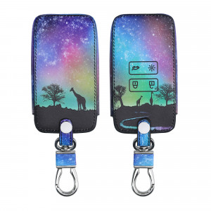 Husa Cheie Auto pentru Renault / Dacia - 4 Butoane - Keyless Go, kwmobile, Piele ecologica, Multicolor, 44637.50 - Img 1