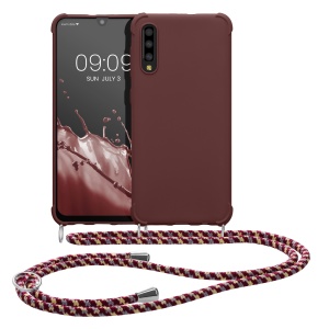 Husa Kwmobile cu jnur pentru Samsung Galaxy A50, Violet, Silicon, 49962.187 - Img 2