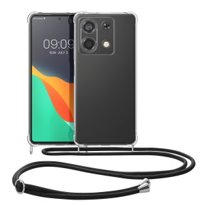 Husa Kwmobile cu jnur pentru Xiaomi Redmi Note 13, Transparent/Negru, Silicon, KWM000020MT001C - Img 2
