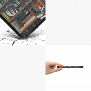Husa kwmobile pentru Amazon Kindle (2022), Piele ecologica, Multicolor, 59989.01 - Img 6