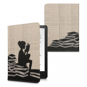 Husa kwmobile pentru Amazon Kindle Paperwhite 11, Piele ecologica, Multicolor, 57810.24 - Img 1