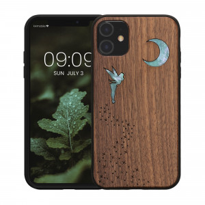 Husa Kwmobile pentru Apple iPhone 11, Multicolor, Lemn/Silicon, 49799.18 - Img 2