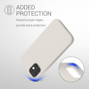 Husa Kwmobile pentru Apple iPhone 12/iPhone 12 Pro, Silicon, Alb, 53938.204 - Img 7