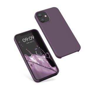 Husa Kwmobile pentru Apple iPhone 12 Mini, Mov inchis, Silicon, KWM000011JO063C - Img 2
