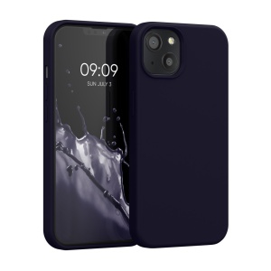 Husa Kwmobile pentru Apple iPhone 13, Albastru inchis, Silicon, KWM000013OV100C - Img 1