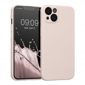 Husa Kwmobile pentru Apple iPhone 13, Silicon, Crem, 58954.225 - Img 1