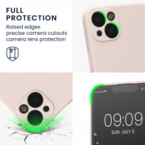Husa Kwmobile pentru Apple iPhone 13, Silicon, Crem, 58954.225 - Img 4