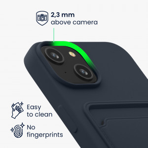 Husa Kwmobile pentru Apple iPhone 14, Albastru, Silicon, 59112.17 - Img 4