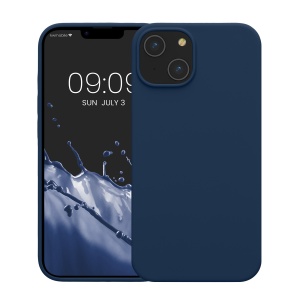 Husa Kwmobile pentru Apple iPhone 14, Albastru, Silicon, KWM000016NI046C - Img 2