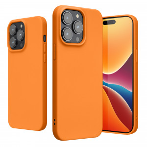 Husa Kwmobile pentru Apple iPhone 14 Pro Max, Silicon, Portocaliu, 59078.150 - Img 2