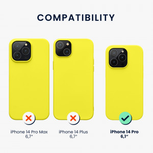Husa Kwmobile pentru Apple iPhone 14 Pro, Silicon, Galben, 59073.149 - Img 3