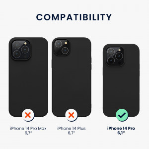 Husa Kwmobile pentru Apple iPhone 14 Pro, Silicon, Negru, 59077.47 - Img 3