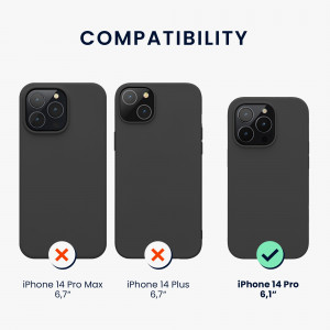 Husa Kwmobile pentru Apple iPhone 14 Pro, Silicon, Negru, 59081.47 - Img 3