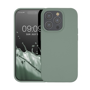 Husa Kwmobile pentru Apple iPhone 14 Pro, Verde, Silicon, KWM000016NK033C - Img 2