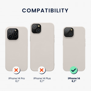 Husa Kwmobile pentru Apple iPhone 14, Silicon, Bej, 59075.96 - Img 3