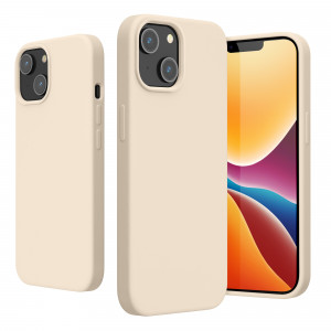 Husa Kwmobile pentru Apple iPhone 14, Silicon, Crem, 59071.16 - Img 2