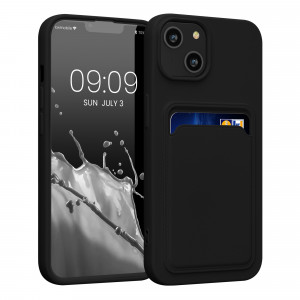 Husa Kwmobile pentru Apple iPhone 14, Silicon, Negru, 59112.01 - Img 1