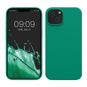 Husa Kwmobile pentru Apple iPhone 14, Verde, Silicon, KWM000016NI036C - Img 1