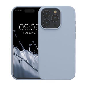 Husa Kwmobile pentru Apple iPhone 15 Pro, Albastru deschis, Silicon, KWM000020CC017C - Img 2