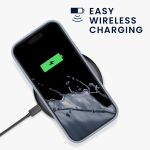 Husa Kwmobile pentru Apple iPhone 15 Pro, Albastru deschis, Silicon, KWM000020CC017C - Img 6