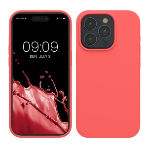 Husa Kwmobile pentru Apple iPhone 15 Pro, Roz, Silicon, KWM000020CC011C - Img 1