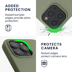 Husa Kwmobile pentru Apple iPhone 15 Pro, Verde, Silicon, KWM000020CC016C - Img 3