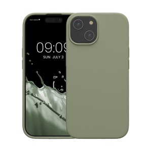 Husa Kwmobile pentru Apple iPhone 15, Verde deschis, Silicon, KWM000020CA019C - Img 2