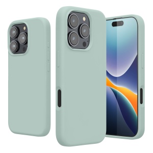 Husa Kwmobile pentru Apple iPhone 16 Pro, Verde deschis, Silicon, KWM000022TW012C - Img 2