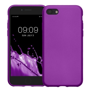 Husa Kwmobile pentru Apple iPhone SE (2022)/iPhone SE (2020)/iPhone 8, Violet, Silicon, KWM0000085R011C - Img 2