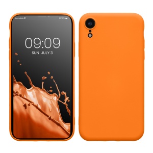 Husa Kwmobile pentru Apple iPhone XR, Portocaliu, Silicon, 49983.15 - Img 1