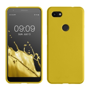 Husa Kwmobile pentru Google Pixel 3a XL, Galben, Silicon, KWM0000118J005C - Img 1