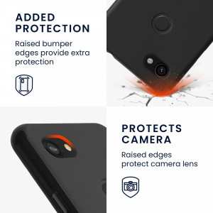 Husa Kwmobile pentru Google Pixel 3a XL, Negru, Silicon, 51944.47 - Img 4