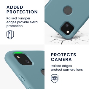 Husa Kwmobile pentru Google Pixel 4a, Verde inchis, Silicon, KWM000011JE040C - Img 3